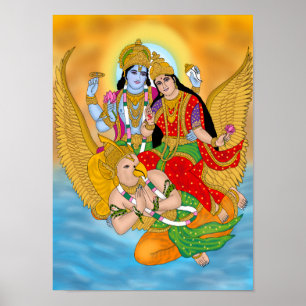 Lakshmi Narayan Poster – Divine Wall Art & Home De