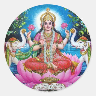 Lakshmi Round Sticker