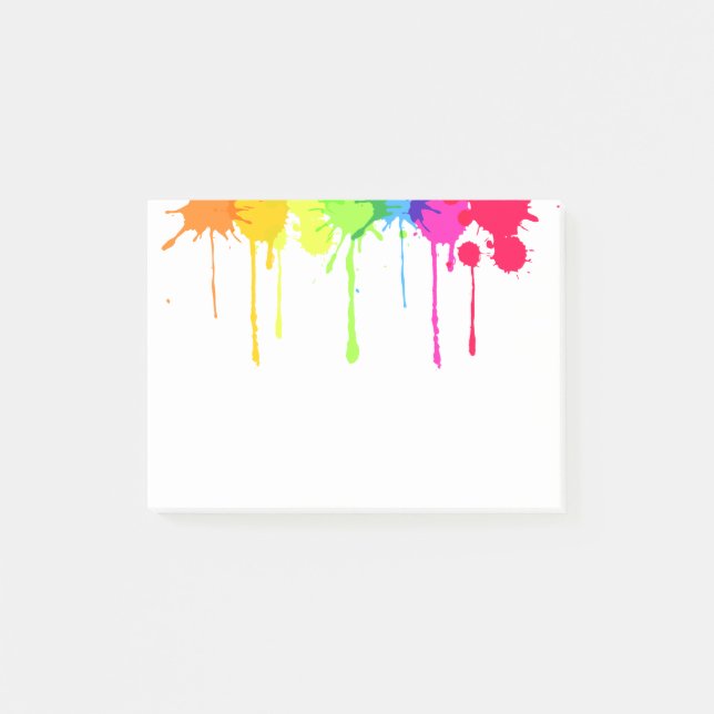 Lala 585; Paint Splatter Post Its. Post-it Notes (Front)