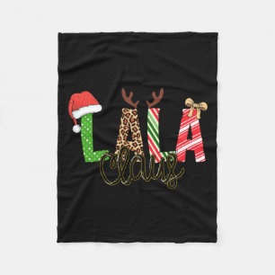 Lala Claus Xmas Happy Family New Santa Claus Chris Fleece Blanket
