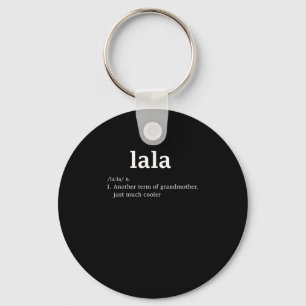 Lala Definition Funny Grandma Mother Day Women Keychain
