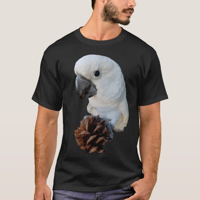 Lala le cacatoès avec le T-shirt de noir de cône (Devant)