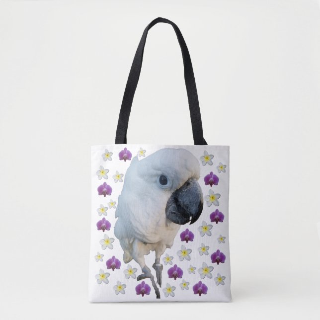 Lala the Cockatoo Floral Tote (Front)