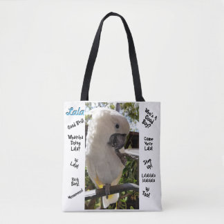 Lala the Cockatoo Tote Bag