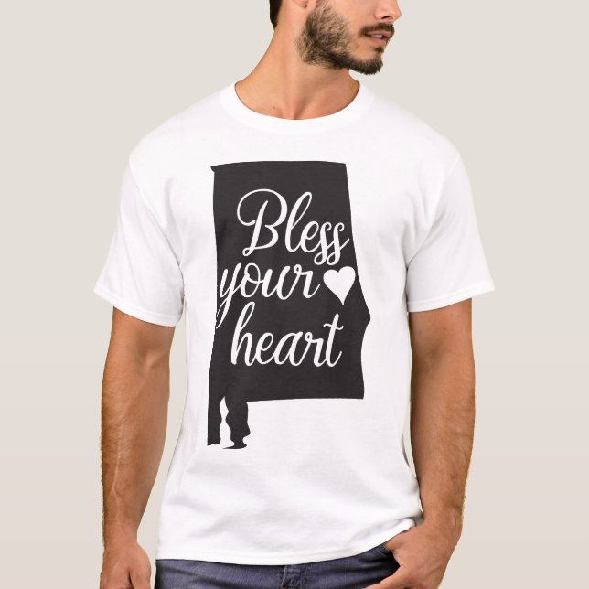 L'Alabama bénissent votre T-shirt de coeur (Devant)