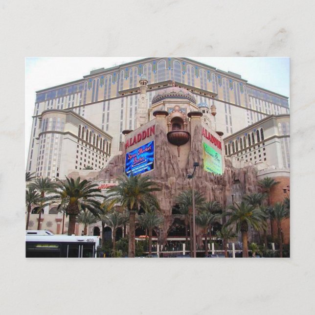 L'Aladdin, carte postale de Las Vegas (Devant)