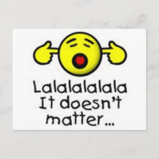 lalal doesn't matter Quote Postcard