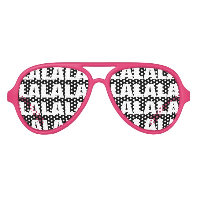 LALALA ! karaoké amusant lunettes de soleil (Devant)