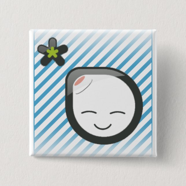 lalamoongirl 2 inch square button (Front)