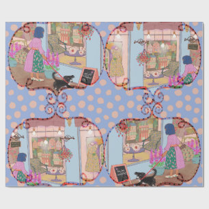 LALATOWN Shopping Day Wrapping Paper 1