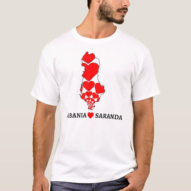 L'Albanie - amour Saranda - T-shirt (Devant)