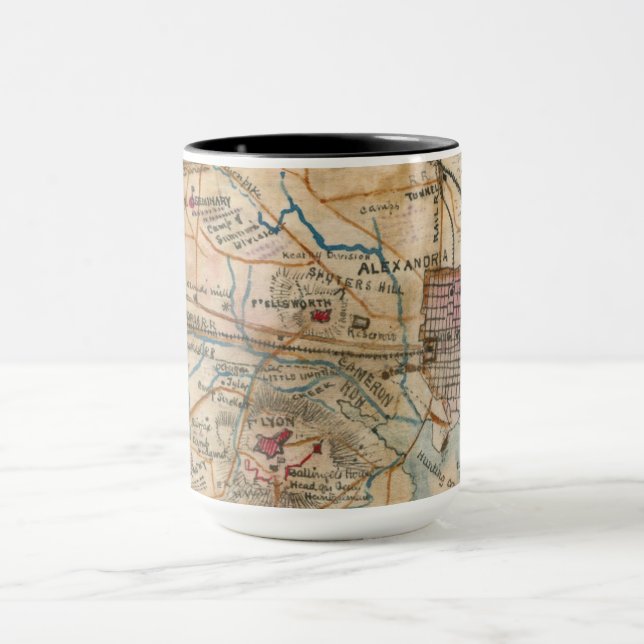 L'Alexandrie, tasse antique de carte de VA (Centre)