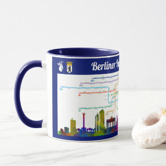 « L'Allemagne : BERLIN - métro tasse de schéma du