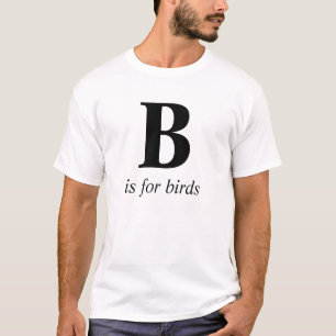 L'alphabet B pour hommes est pour les T-shirts pou