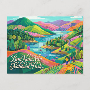 Lam Nam Nan National Park Thailand Postcard
