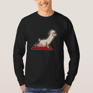 Lama Alpaca Yoga Poses Sport Gymnastics Ohmmm Hear T-Shirt