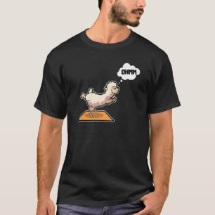 Lama Alpaca Yoga Poses Sport Gymnastics Ohmmm Hear T-Shirt