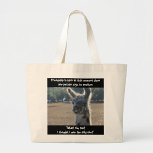 Lama drôle, citation d'amitié sur le sac