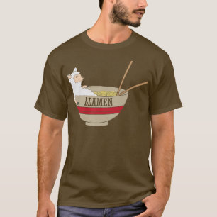 Lama In Asian Ramen Noodles 791 T-Shirt