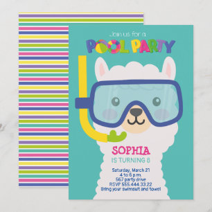 LAMA POOL PARTI INVITATION