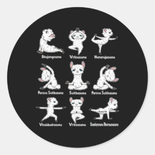 Lama Yoga - Funny Alpaca Sports Gymnastics Yoga Gi Classic Round Sticker