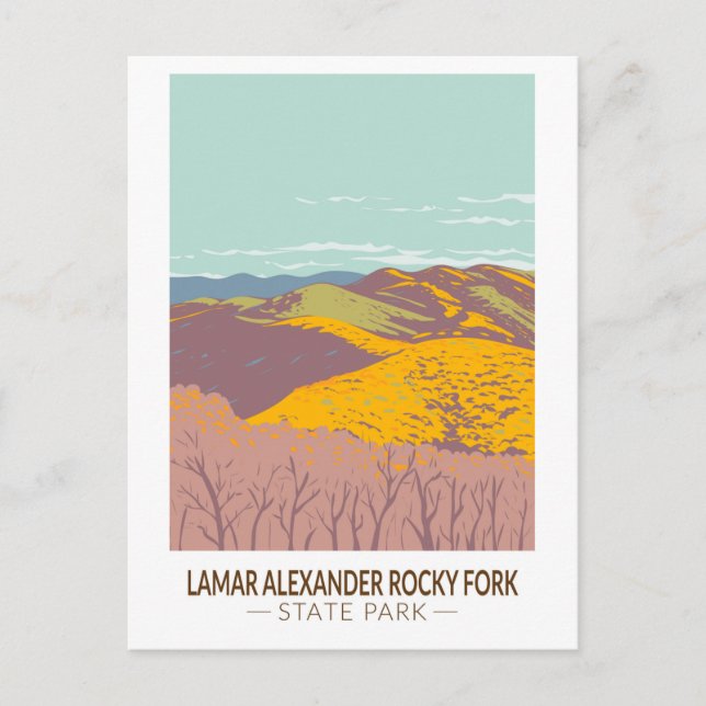 Lamar Alexander Rocky Fork State Park Tennessee Postcard (Front)