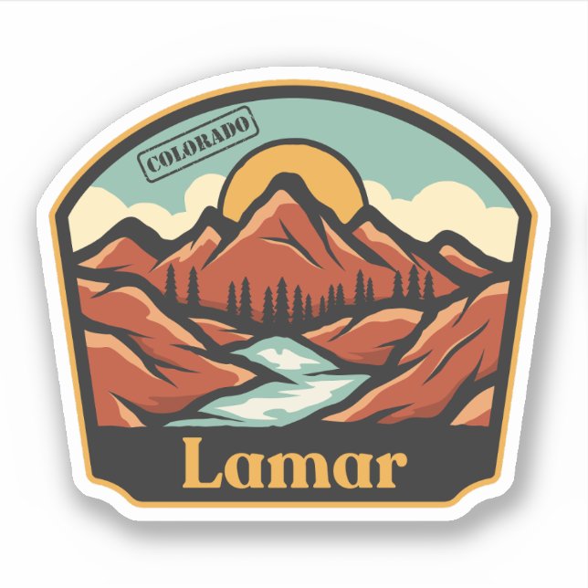 Lamar, Colorado Sticker (Front)