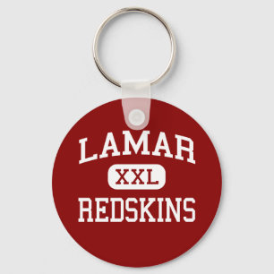Lamar - Redskins - High School - Houston Texas Keychain