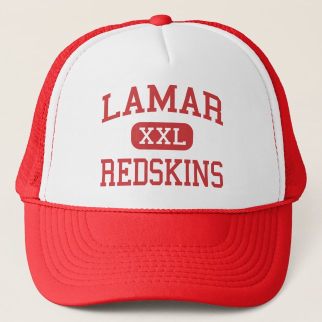 Lamar - Redskins - High School - Houston Texas Trucker Hat (Front)