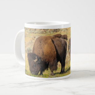 Lamar Valley Bison Yellowstone National Park Large Coffee Mug