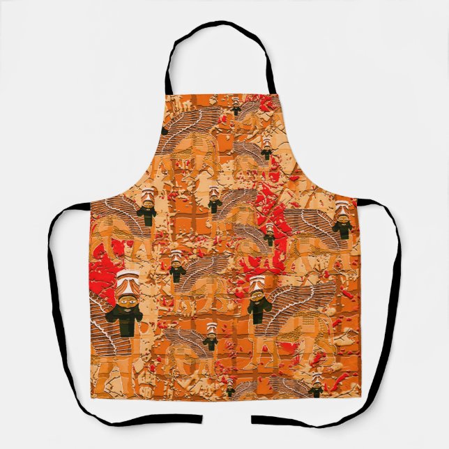 Lamassu Cartoon Apron (Front)