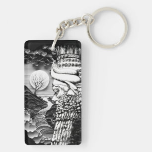 Lamassu portrait Acrylic Keychain