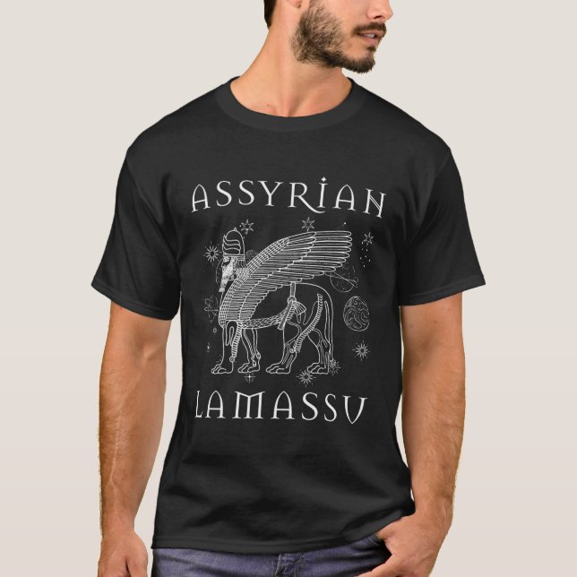 Lamassu Schedu Assyrian Protective Deity Ancient S T-Shirt (Front)