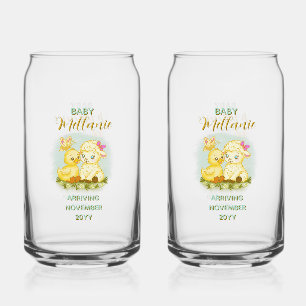 Lamb and Duck Soda Glass