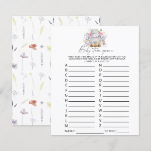 Lamb - Baby Item Game. Baby Shower Game