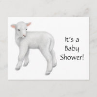 Lamb Baby Shower Invitation