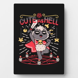 Lamb Cute as Hell Plaque