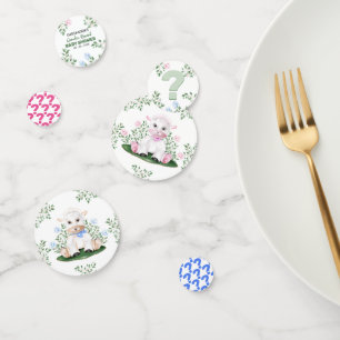 Lamb Gender Reveal Baby Shower Confetti