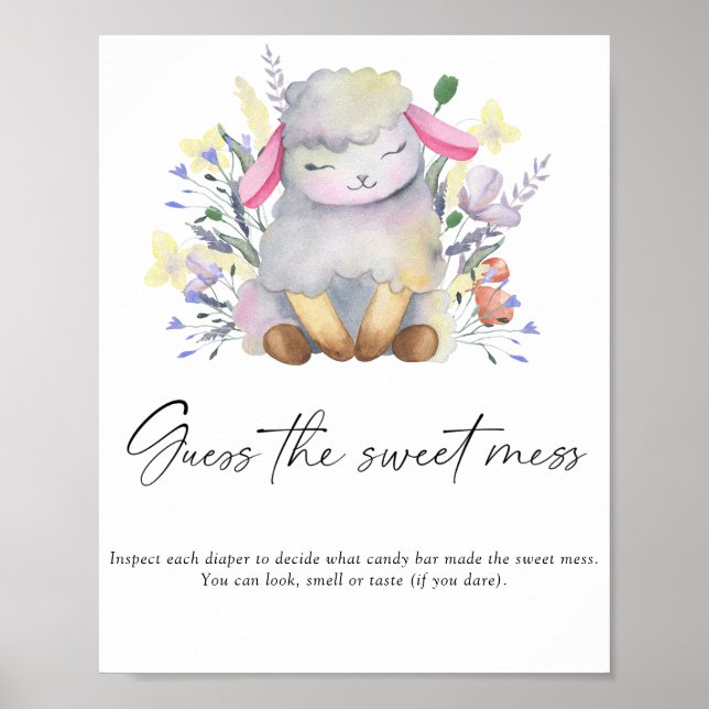 Lamb - guess the sweet mess poster (Front)