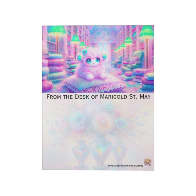 Lamb in the Library Notepad (Rotated)