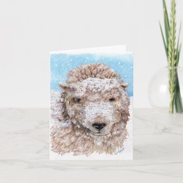 Lamb in Winter Card (Front)