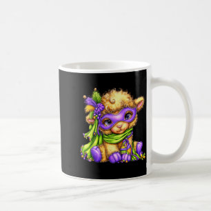 Lamb Mardi Gras Nola Mask Beads Cute Sheep Boys Gi Coffee Mug