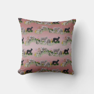 Lamb Meadow Pillow (Dusty Pink Mix)