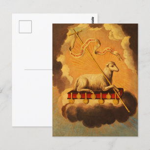 Lamb of God, Agnus Dei by Jose Campeche y Jordan Postcard