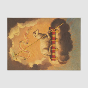 Lamb of God, Agnus Dei by Jose Campeche y Jordan Tissue Paper