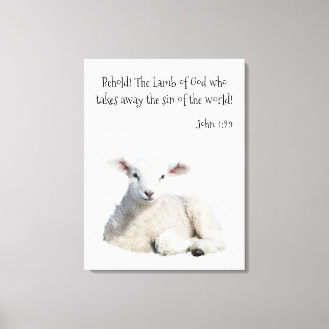 Lamb of God  Canvas Print (Front)