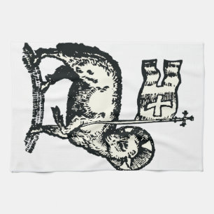 Lamb of God symbol of Christian faith Kitchen Towel