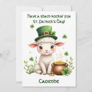 Lamb of Luck Holiday Card
