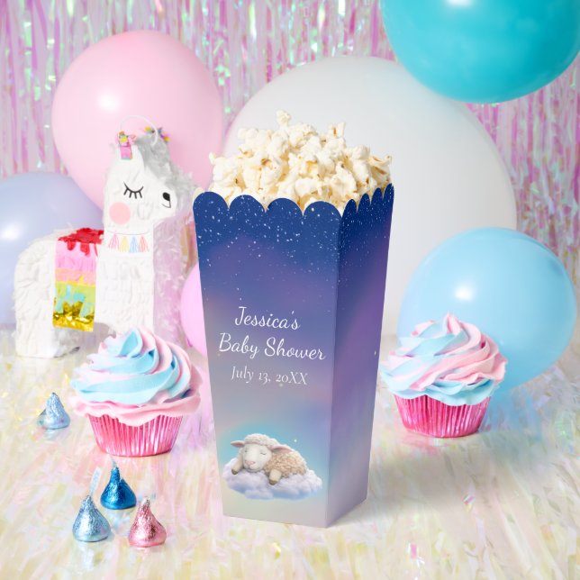 Lamb On A Cloud Baby Shower Favor Box (Party)