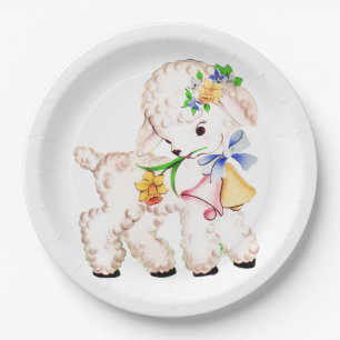 Lamb Paper Plate